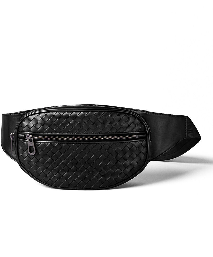 Bottega Veneta Intrecciato Cowhide VN Belt Bag Black